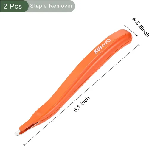 Vista 2 de YOKIVE Removedor de grapas, 2 unidades, extractor magnético de grapas para oficina, ideal para accesorios de escritorio de oficina y hogar (naranja)