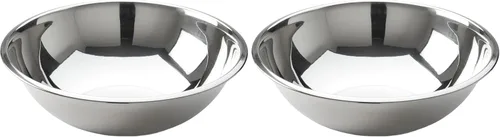 Vista 7 de American Metalcraft - Tazón para mezclar de acero inoxidable de 2 cuartos de galón, plateado