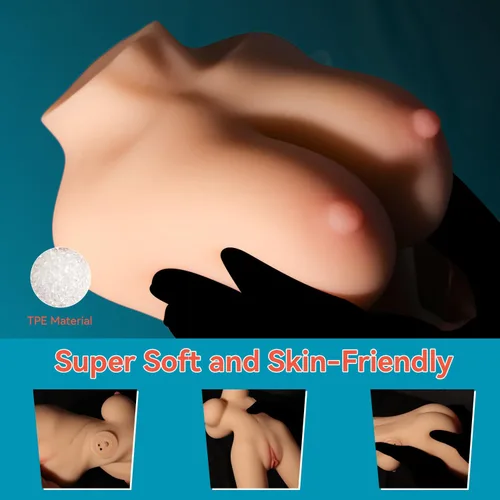 Vista 4 de Muñeca sexual vibratoria realista de 3.5 libras, juguete sexual masculino para hombres con 5 modos de vibración, juguetes para adultos para hombres