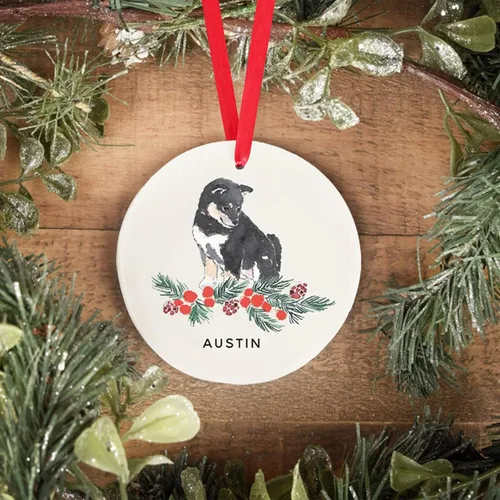 Vista 25 de Adorno personalizado para perro, adorno de Navidad personalizado Golden Retriever, regalos personalizados para amantes de las mascotas, regalos