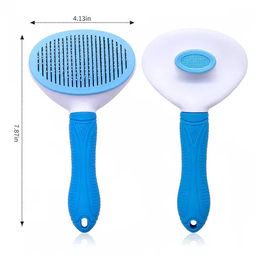 Vista 7 de Cepillo de limpieza automática para el aseo de mascotas - Elimina la capa interior suelta y la muda, adecuado para gatos y perros de pelo largo