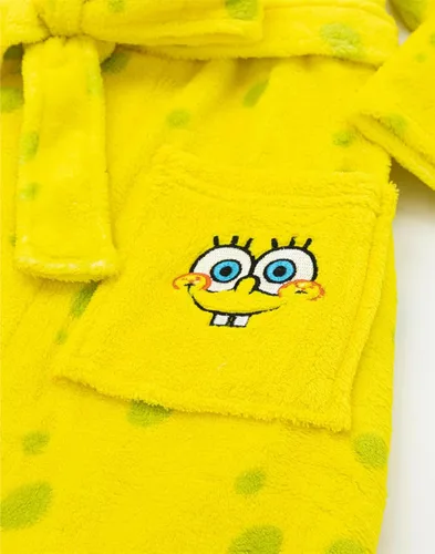 Vista 7 de SpongeBob SquarePants Albornoz Niños Amarillo Personaje Pijama Bata