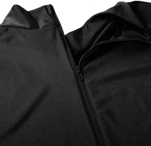 Vista 6 de FEESHOW Traje de leotardo de una pieza con cremallera y cuello alto para hombre