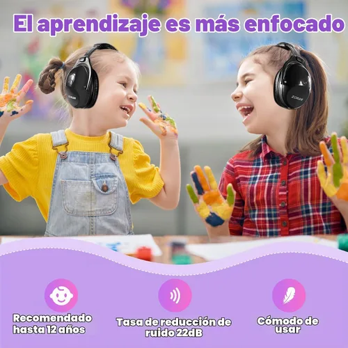 Vista 4 de ZOHAN 030 - Auriculares con cancelación de ruido para niños, protección auditiva para niños con autismo
