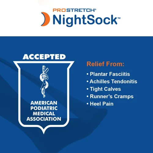 Vista 2 de ProStretch NightSock - Alivio nocturno para fascitis plantar y tendinitis de Aquiles, alternativa a la férula nocturna con soporte exclusivo