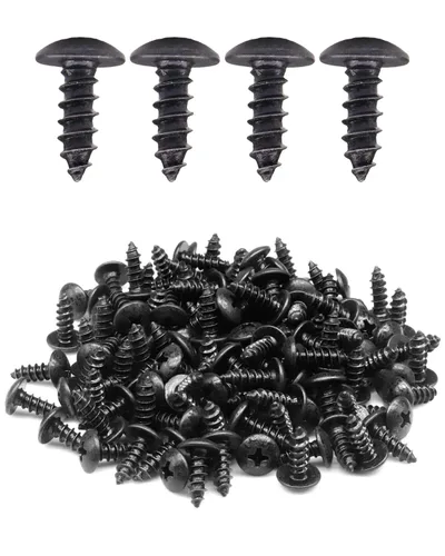 Vista 10 de 50 tornillos de madera Phillips #8 x 1/2 pulgada con revestimiento de óxido negro por IMSCREWS
