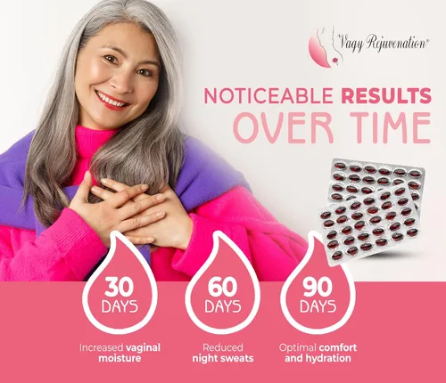 Vista 3 de Wet by Nature 60 píldoras Hidratación femenina natural para apoyo a la menopausia y comodidad duradera Suplemento oral diario sin estrógenos