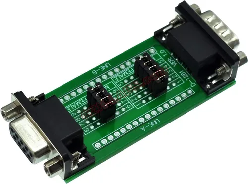 Vista 4 de Electronics-Salon D'sub DB9 Placa de prueba de diagnóstico, Conector DSUB DB9 Macho a Hembra.