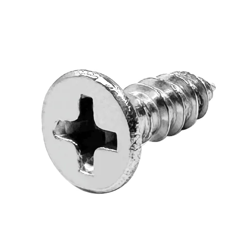 Vista 30 de Tornillos de madera M4x10mm, tornillo Phillips de cabeza plana de acero inoxidable, tornillo autorroscante de cabeza avellanada Phillips