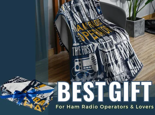 Vista 3 de Ham Radio Gifts - Manta de franela de 65 x 50 pulgadas