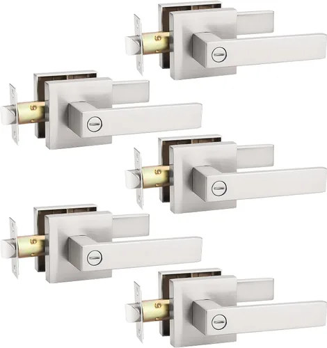 Vista 59 de KNOBWELL - Juego de cerradura con 1 picaporte resistente para puertas de una cara, ideal para puertas interiores reversibles, 0.93 libras