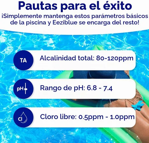 Vista 4 de Alguicida de piscina para piscina sobre el suelo y enterrada, tratamiento mensual de algas