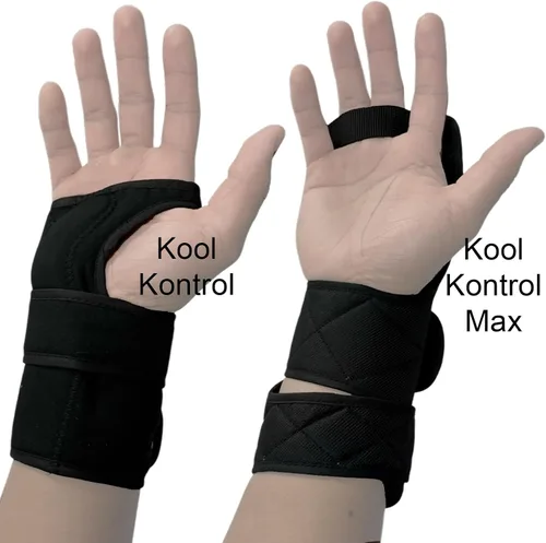 Vista 4 de bowlingball. com Kool Kontrol - Posicionador de muñeca para una posición y control adecuados de la muñeca, cómodo, ligero, transpirable, versión