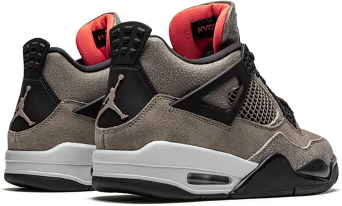 Vista 3 de Tenis de baloncesto para hombre Jordan 4 Retro Lighting Yellow, amarillo relámpago