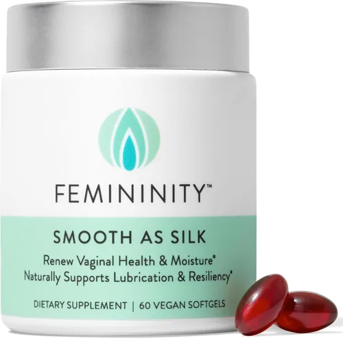 Vista 9 de Feminidad suave como las cápsulas blandas de seda para la sequedad vaginal 30 días de recarga Aceite de espino amarillo con 365 mg de Omega 7 más