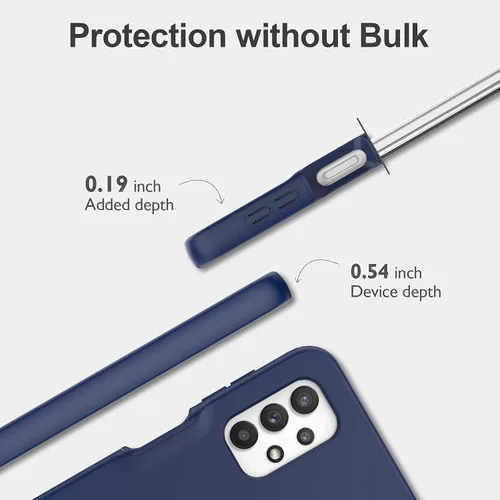 Vista 9 de Funda para Samsung Galaxy A32 5G con protector de pantalla integrado, protección de cuerpo completo a prueba de golpes