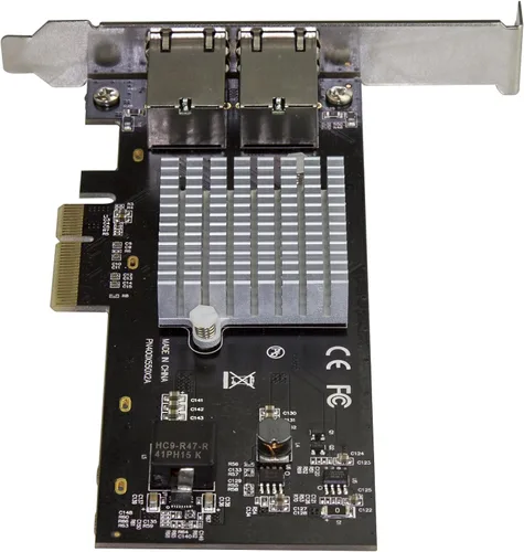 Vista 4 de StarTech Tarjeta de red PCIe de doble puerto 10G, adaptador, NBASE-T (ST10GPEXNDPI)