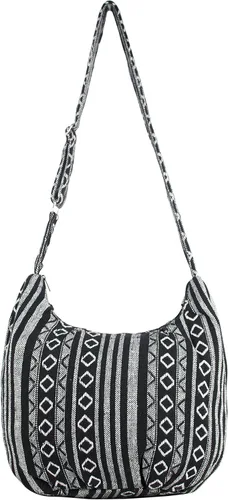 Vista 8 de Your Cozy Hobo - Bolso bandolera para mujer, bolso cruzado tailandés con correa ajustable
