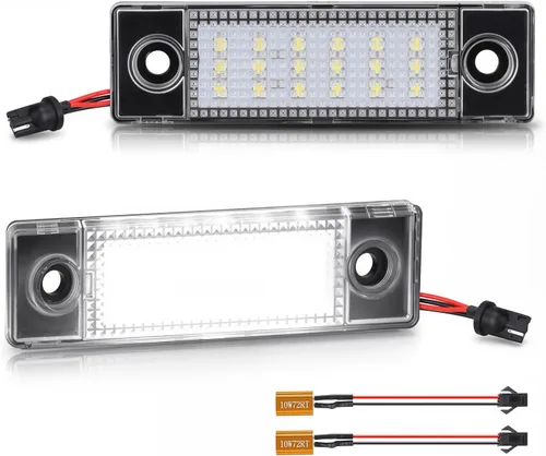 Vista 16 de D-Lumina Luces LED para matrícula, montaje de lámpara para Volkswagen VW Golf GTI MK4 MK5 MK6 MK7 CC Rabbit Polo EOS Phaeton Beetle Passat Scirocco