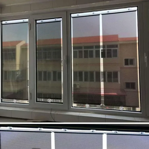 Vista 5 de 1 unidad de persiana opaca con ventosas, cortina temporal portátil para ventana de puerta, 24 x 16 pulgadas