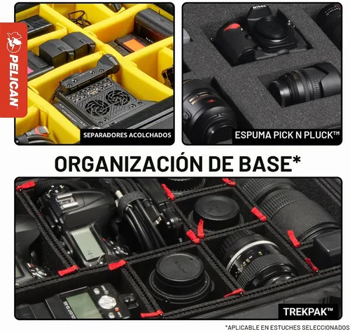 Vista 7 de Estuche Pelican Air 1535 sin Espuma - Negro