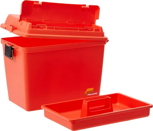 Vista 2 de Plano Caja de almacenamiento en seco extra grande con bandeja naranja