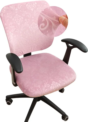 Vista 13 de Forcheer - Funda para asiento de silla de oficina 19x19 pulgadas, estirable impresa, funda pequeña ajustada para silla de escritorio de computadora