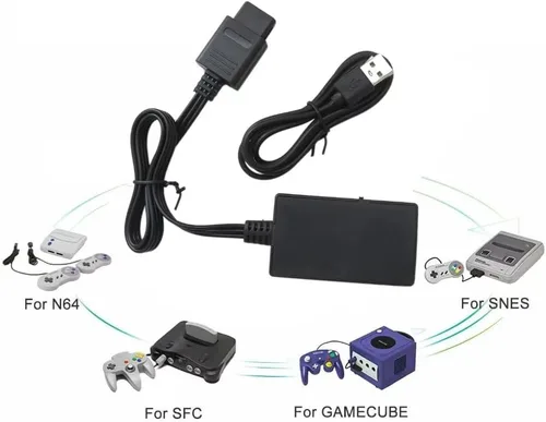 Vista 4 de Adaptador convertidor HDMI de alta calidad para Nintendo 64 Gamecube Super NES SNES