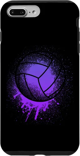 Vista 11 de iPhone 15 Jugador de Voleibol Deporte Niñas Mujeres Bday Purple Beach Team Case