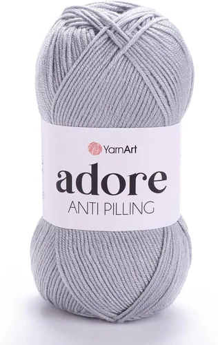 Vista 10 de 1 madeja YarnArt Adore, hilo antipilling, 100% acrílico antipilling, 100 g (3.5 oz), 280 m (306 yd), 3: Light-DK, Verde bebé - 358