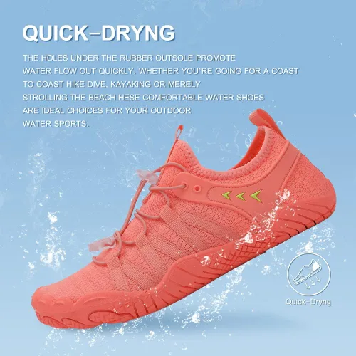 Vista 5 de Zapatos de agua para mujeres, hombres, zapatos de playa para mujeres, zapatos de natación, zapatos de piscina, zapatos de río, zapatos de secado