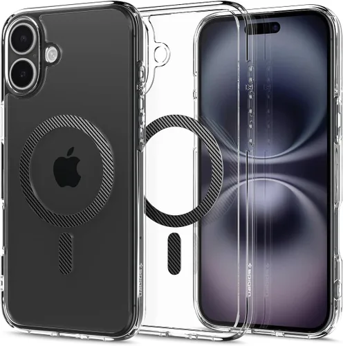 Vista 15 de Spigen Funda para iPhone 13 Mini, ultra híbrida MagFit [antiamarilleo] [compatible con Magsafe] - Transparente