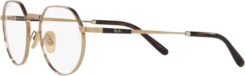 Vista 3 de Ray-Ban RX8265v Jack - Marcos redondos de titanio para gafas graduadas