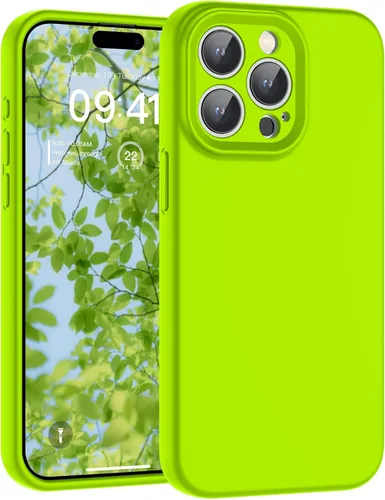 Vista 108 de SUPFINE - Funda diseñada para iPhone 12, silicona líquida premium con [forro de microfibra suave antiarañazos][protección de cámara mejorada], funda