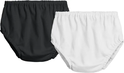 Vista 16 de City Threads Cotton Diaper Covers for Girls and Boys 2-Pack, Made in USA Baby Bloomers, Wear Over Disposable and Cloth