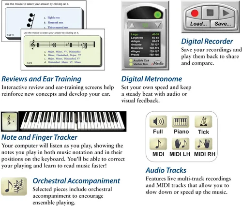 Vista 7 de Método de teclado y piano intermedio de eMedia [Descargar PC]