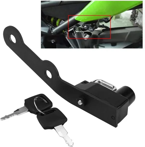 Vista 7 de Gancho de aleación de montaje de bloqueo para casco de motocicleta, montaje de seguridad duradero para cascos MT-09 FZ-09 FJ-09 XSR900