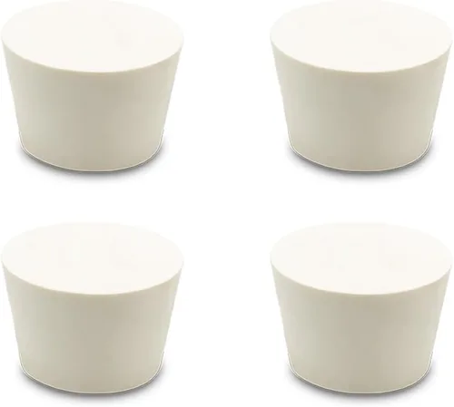 Vista 2 de Tapones de goma TPE de fermentación - Tapones sólidos (#6 Tapón, paquete de 4)