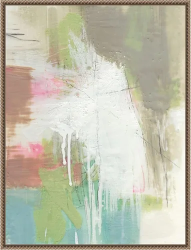 Vista 13 de Amanti Art Framed Canvas Wall Art 24x18 Retro Splash I by Jennifer Goldberger, Framed Wall Art Canvas, Abstract Artwork, Traditional Decor, Medium
