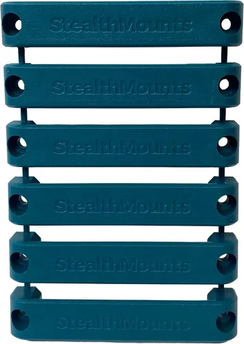 Vista 4 de StealthMounts Bench Belt XL - Soporte universal para herramientas Base de plástico ABS azul para herramientas eléctricas, cinta métrica y clips