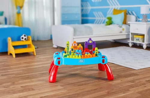 Vista 8 de Mega Bloks First Builders Build 'n Learn - Mesa con bloques de construcción grandes, juguetes de construcción para niños pequeños (30 piezas)