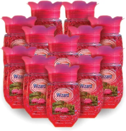 Vista 11 de WIZARD - Perlas de gel eliminadoras de olores, 12 onzas, paquete de 12 ambientadores para baño. Habitaciones, por áreas y ambientadores