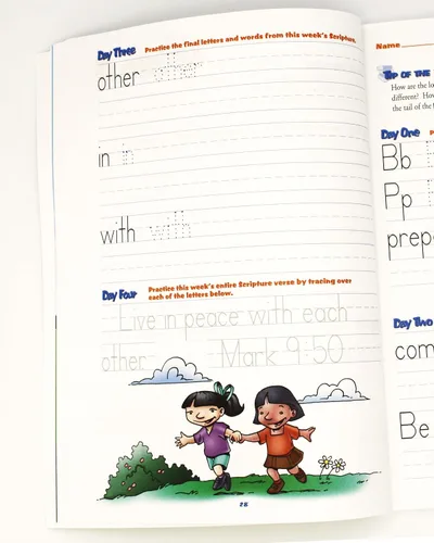 Vista 4 de Una razón para escribir a mano Libro de trabajo de nivel B, grado 2 - Libros de aprendizaje para niños de 6 a 8 años - Libros de papel de práctica