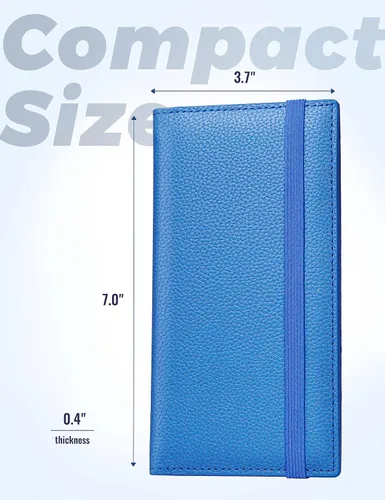 Vista 80 de Yarnic Funda para chequera personal, soporte para chequera con soporte para bolígrafo y divisor de plástico transparente integrado para cheques Rosa