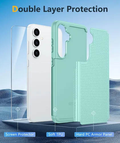 Vista 1092 de FNTCASE Funda para iPhone 17 Pro: Fundas delgadas translúcidas de color azul claro compatibles con MagSafe, protección completa de la cámara