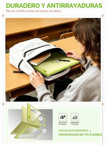 Vista 4 de SUPCASE Funda para MacBook Neo de 13 pulgadas 2026, modelo A3404 A18 Pro Cítrico