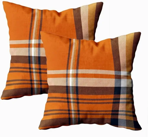Vista 17 de Fundas de almohada decorativas de 16 x 16 pulgadas, patrón blanco y negro de tablero de ajedrez para sofá, fundas de cojín de granja para decoración