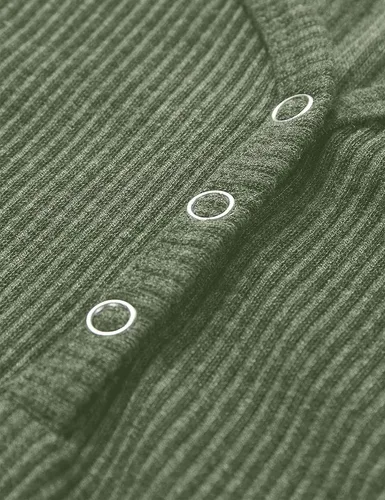 Vista 5 de MEROKEETY Camiseta sin mangas con cuello en V para mujer sin mangas acanalada con botones informal Henley