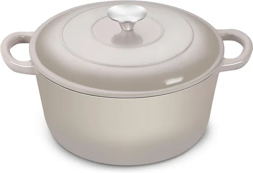 Vista 19 de TeamFar Horno holandés de hierro fundido esmaltado, olla pequeña de 3 cuartos de galón con tapa, olla de hierro fundido resistente para hornear pan