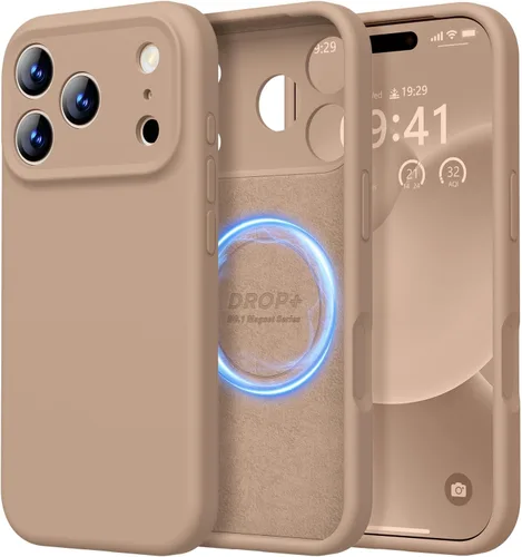 Vista 342 de LOVE 3000 Diseñada para Funda iPhone Air, Silicona Premium [Compatible con Magsafe][Forro de Microfibra Suave Anti-Rayones] Funda Protectora